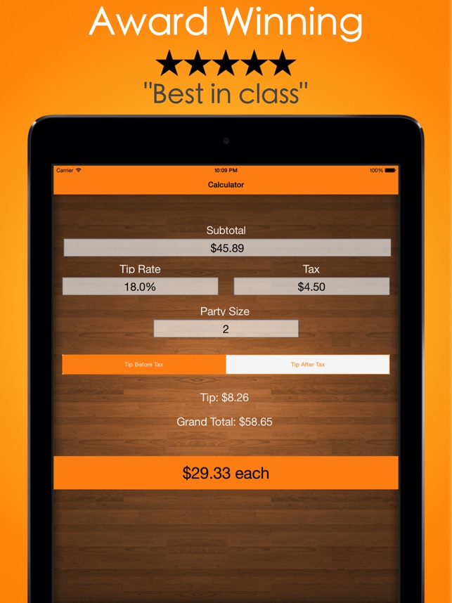 Tip Check Calculator Guide On The App Store