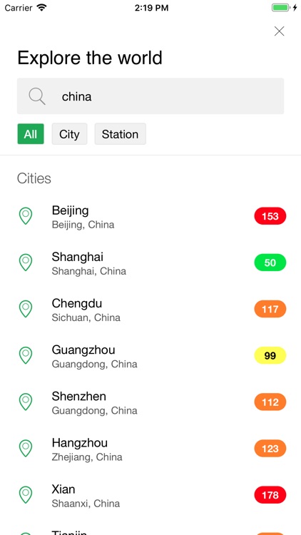 AirChecker, Air quality app