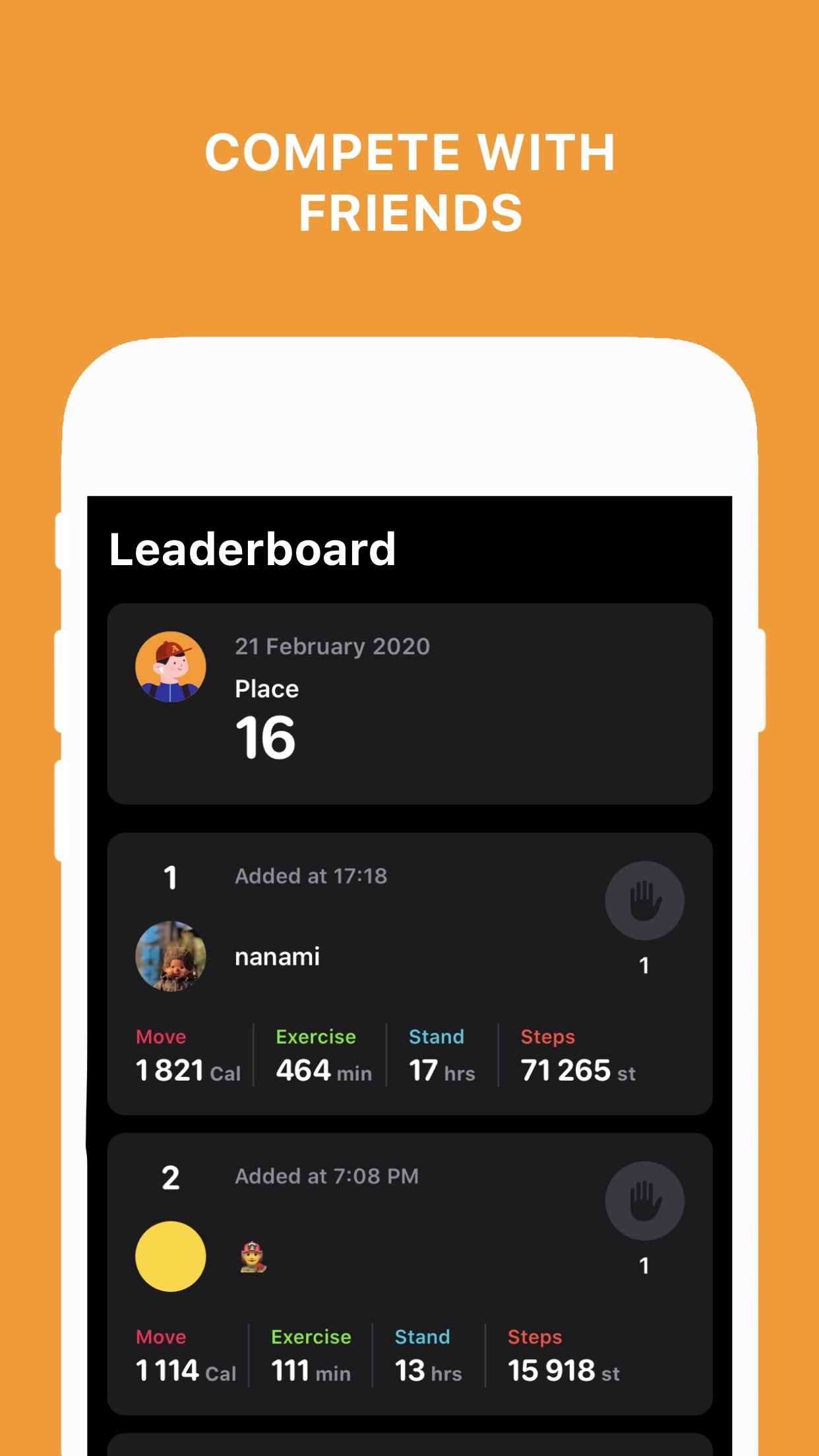 Screenshot do app Activity Tracker+