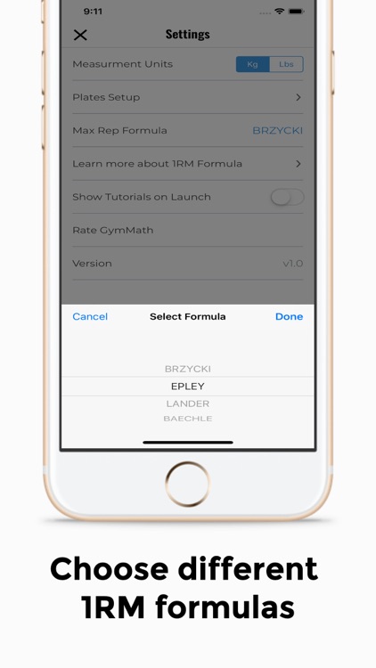 GymMath - Plates & 1RM Calc screenshot-6