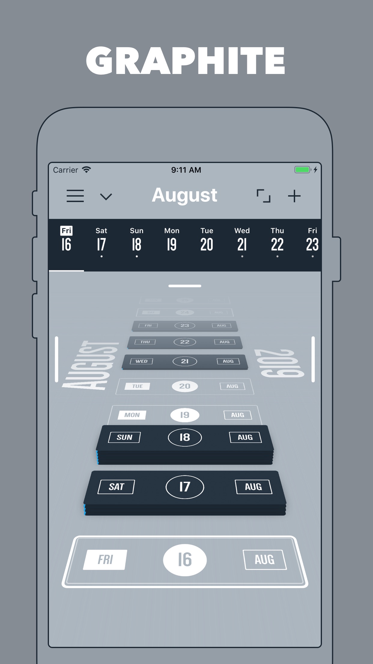 Screenshot do app Vantage Calendar