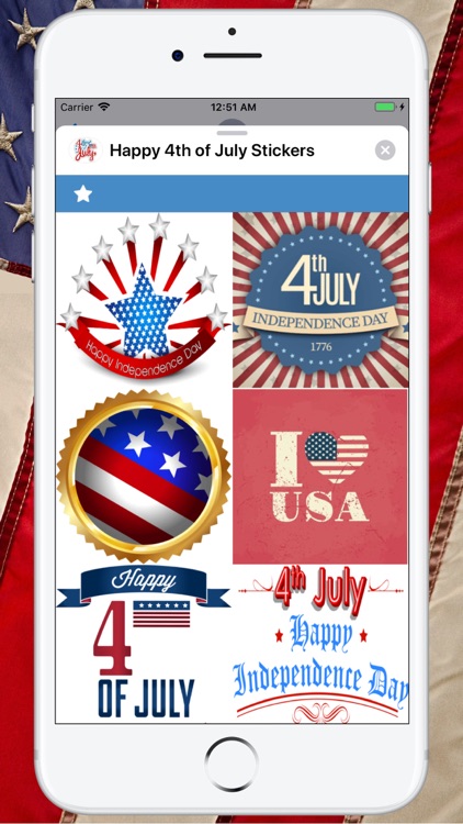 Happy 4th of July Stickers !