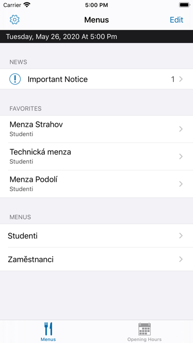 How to cancel & delete Menzy ČVUT from iphone & ipad 1