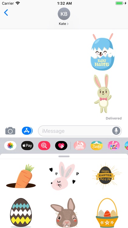 Happy Easter Egg Hunt Stickers