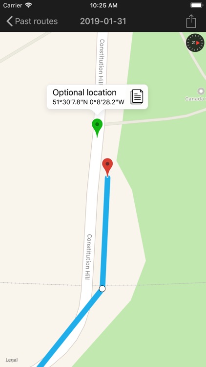 FootMark - Route recorder