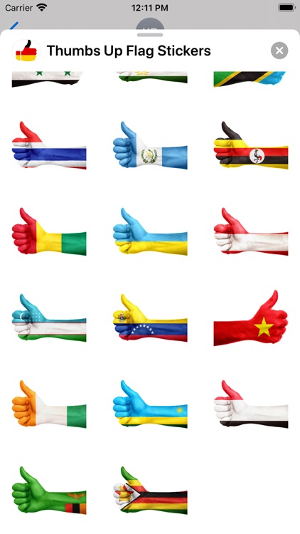 Thumbs Up Flag Stickers screenshot-6