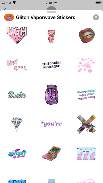 Glitch Vaporwave Stickers screenshot 4