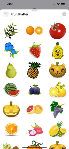 Game screenshot Fruit Platter Stickers apk