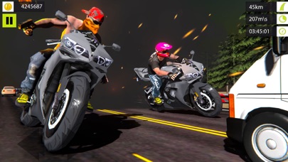 Highway Motor Bike Racing 3D screenshot 3