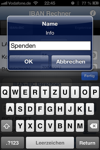 IBAN Rechner Pro screenshot 2