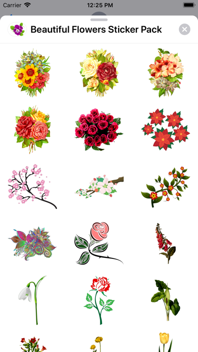 Beautiful Flowers Sticker Pack screenshot 2