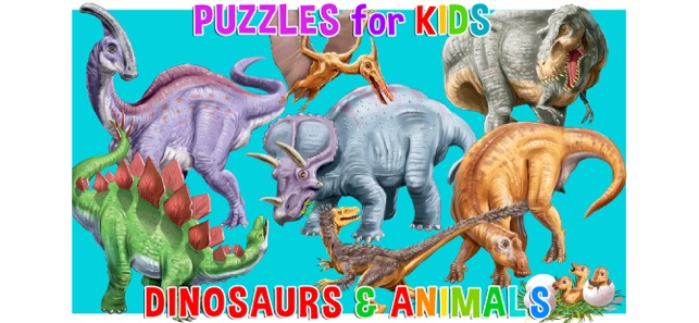 Kids puzzle games: Dinosaurs