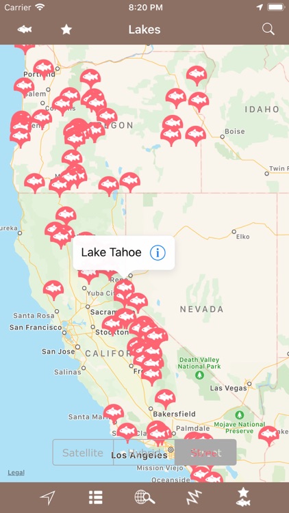California & Oregon Fish Lakes