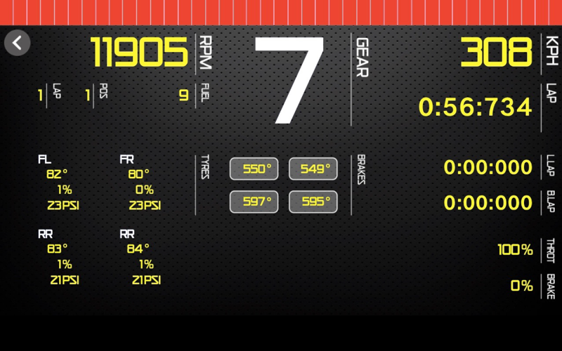 Sim Racing Dashboard screenshot 2