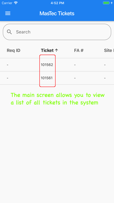 Mastec Mobile Ticket screenshot 3