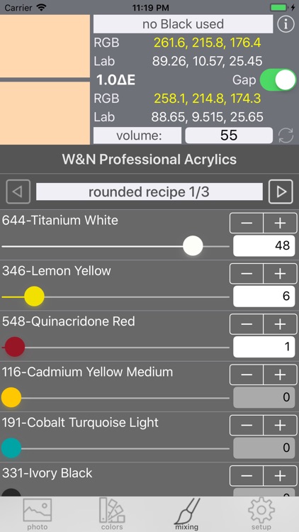 Real Paint mixing tools