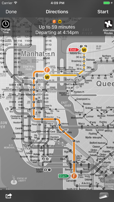 NYC Subway 24-Hour KickMap Screenshot 2