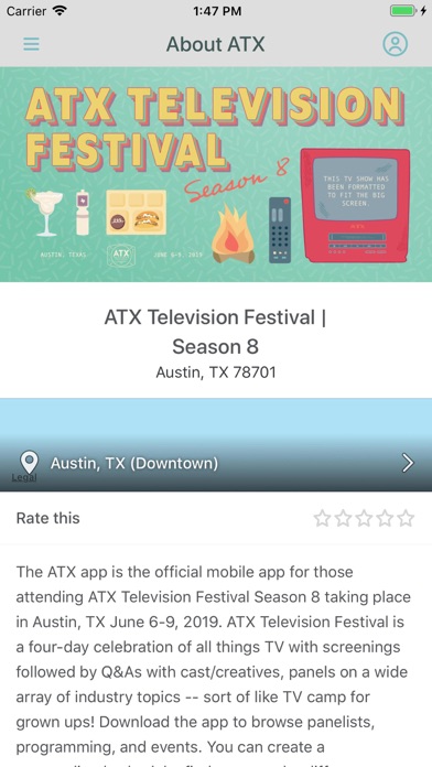 How to cancel & delete ATX Television Festival from iphone & ipad 2
