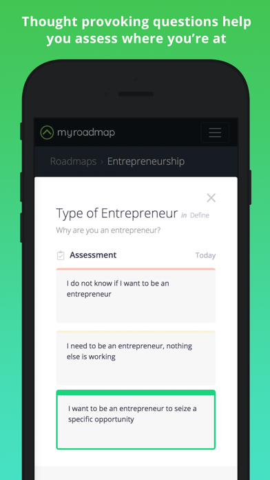 MyRoadmap screenshot 2