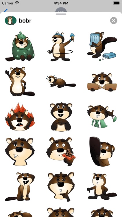 Beaver stickers for Messages