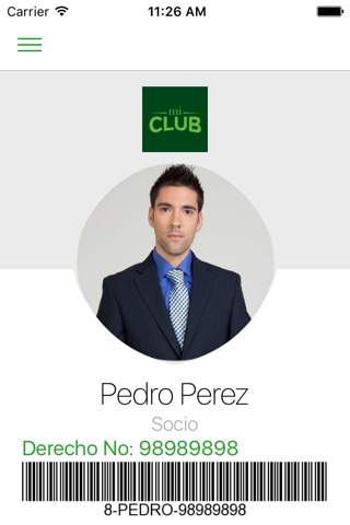 Mi Club App - náhled