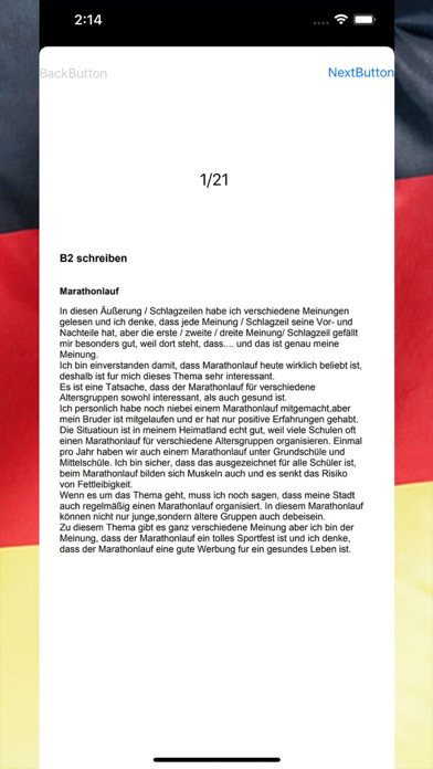 Schreiben B2 Deutsch Lernen screenshot 3