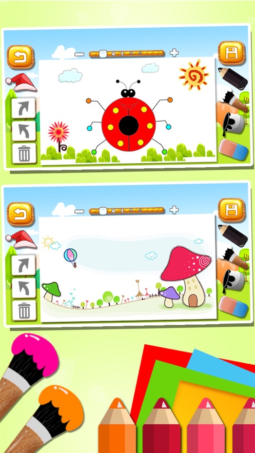 绘画涂鸦简笔画画画板-涂色画画游戏