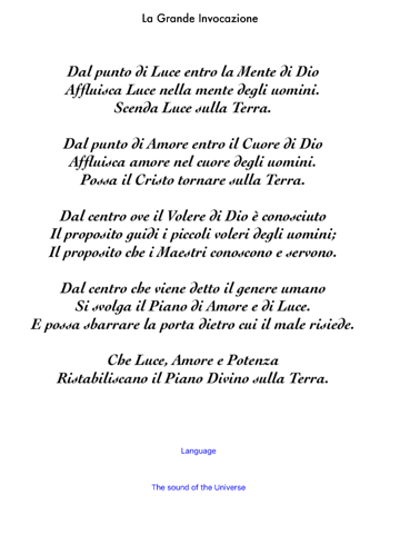 Invocazione - náhled
