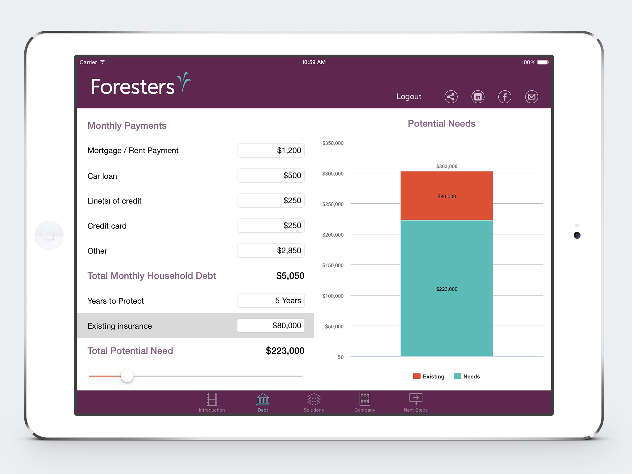 Foresters Debt Management screenshot 2