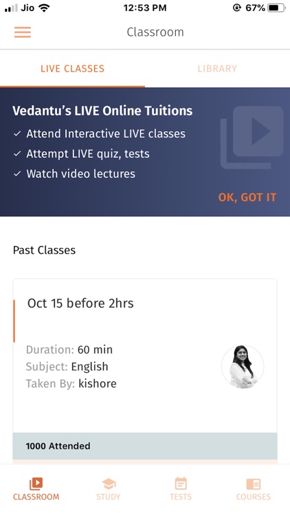 Vedantu Learning App
