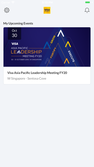 Visa AP Events screenshot 2