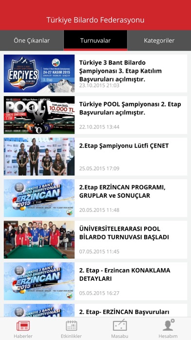 Türkiye Bilardo Federasyonu screenshot 4