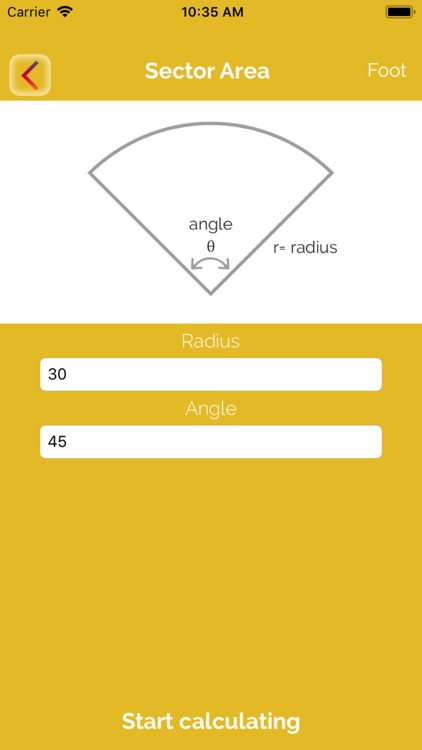 Geometric shape calculator