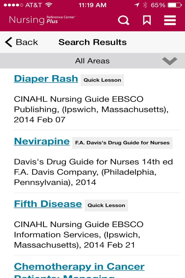 Nursing Reference Center Plus screenshot 2