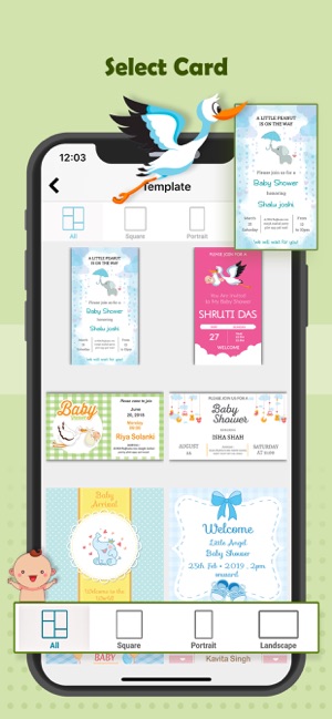 Baby Shower Card Maker(圖2)-速報App