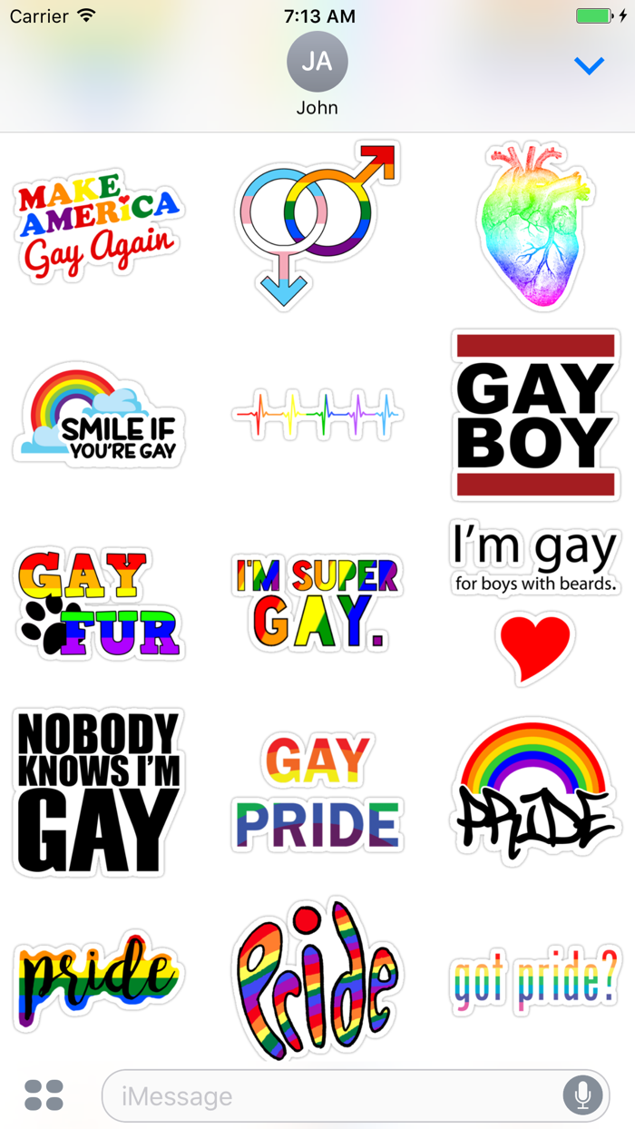 Gay - Stickers for iMessage