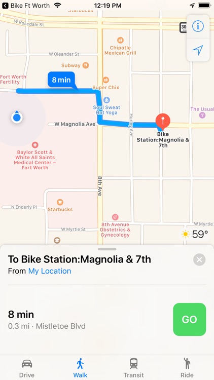 Bike Stations Fort Worth