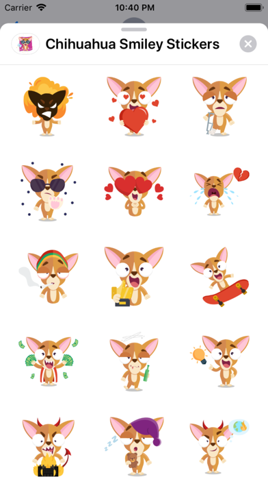 Chihuahua Smiley Stickers screenshot 3