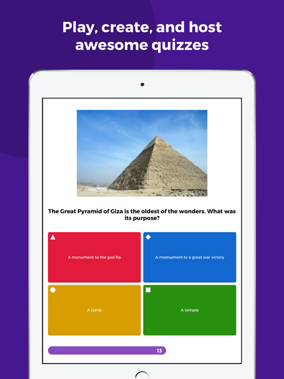 iPad Image of Kahoot! Play & Create Quizzes