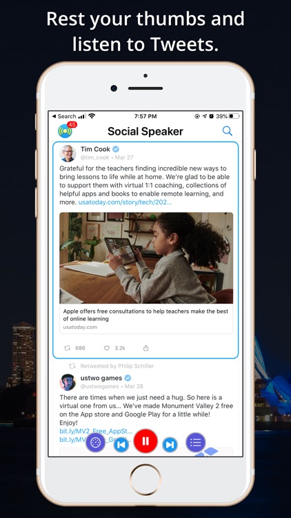 Social Speaker for Twitter screenshot-0