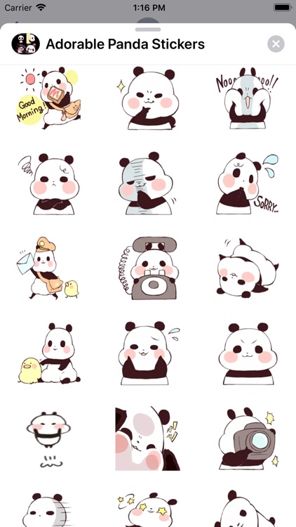 Adorable Panda Stickers screenshot-9