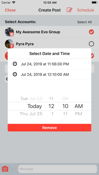 Smart Post: Schedule Media Screenshot on iOS