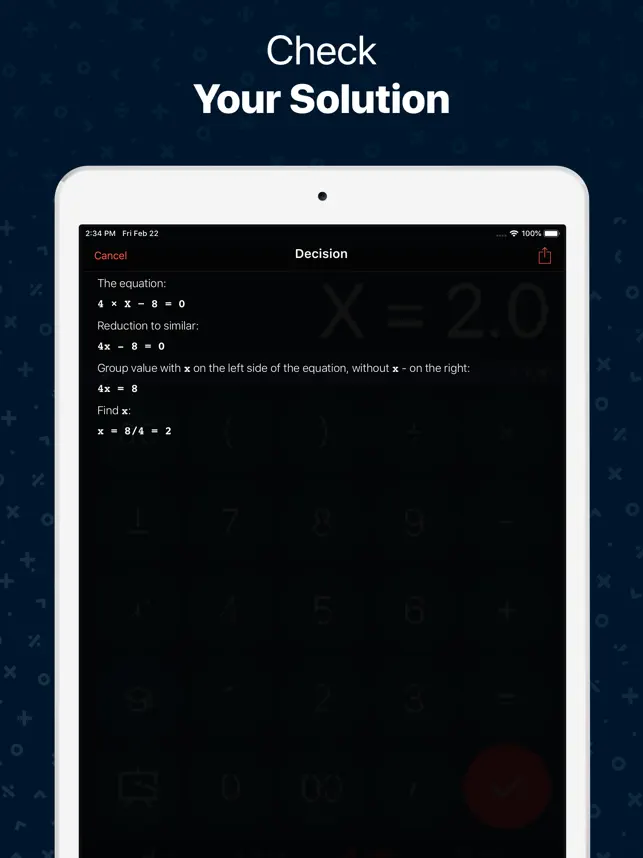 
          Calculator + Equation Solver
 4+
_4