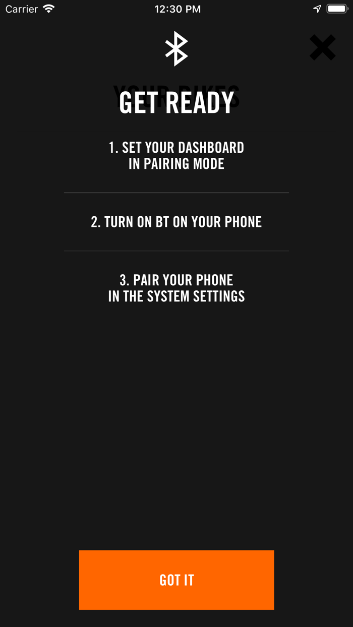 KTM MY RIDE Navigation