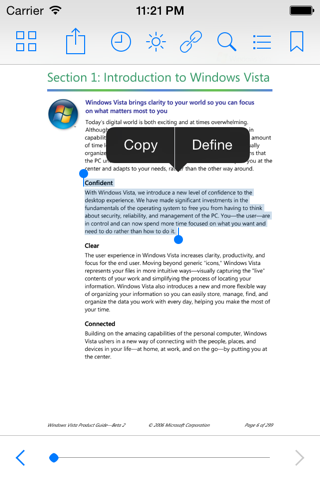 DjVu Reader Pro - náhled