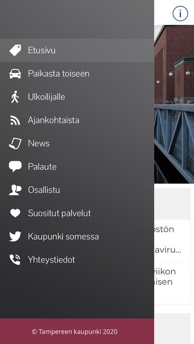 Tampereen kaupunki screenshot 2