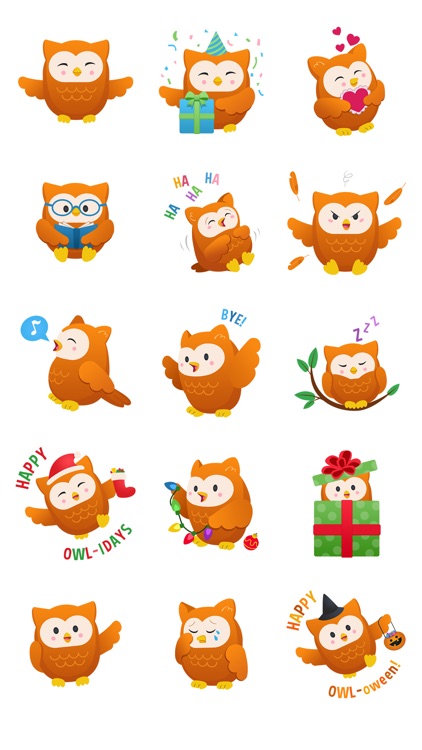 Oliver Owl Stickers