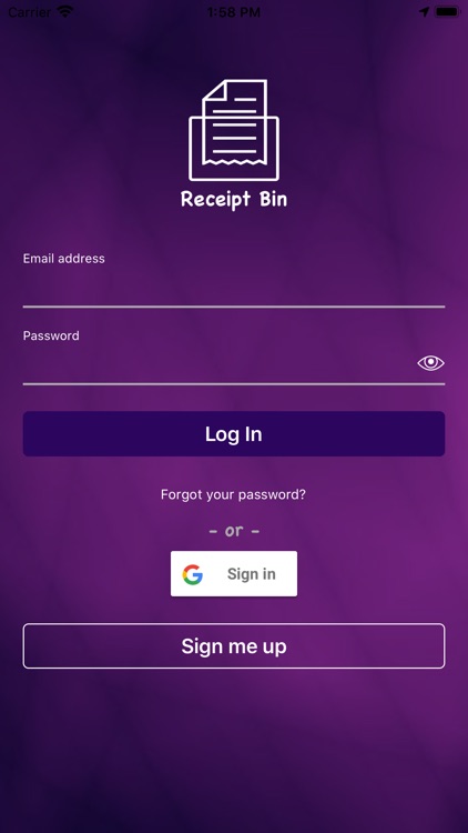 Receipt Bin: Expenses Tracker