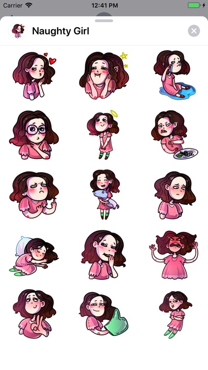 Naughty Girl Sticker Pack