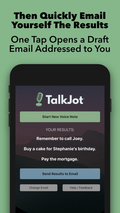 TalkJot – Voice-to-Email Notes